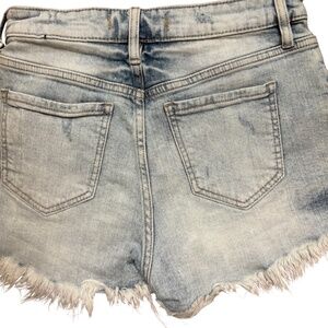 Y2K High Rise Distressed Cut off Denim Booty Shorts